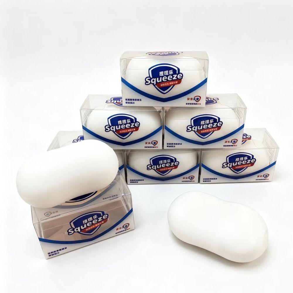 Filled Soft Soap Ball Squishy Handmade Crunchy Fidget Toy Building Block Squishy  Adult Kids