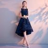 2026 Elegant Women's Banquet Gown: Short Front, Long Back - Perfect for Parties and Social Events