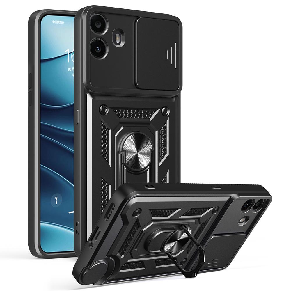 For Nothing CMF Phone 1 Case with Slide Camera Lid PC+TPU Kickstand Phone Cover