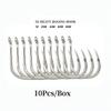 10pcs, Heavy Duty Iron Plate Hook, 5X Strengthened Bold Giant Hook, Deep Sea Boat Fishing, Sea Fishing Gypsum Giant Big Game Hook