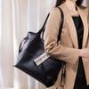 High-end Large-capacity Women's Bag 2025 New Woven Pattern Tote Bag Versatile for Commuting