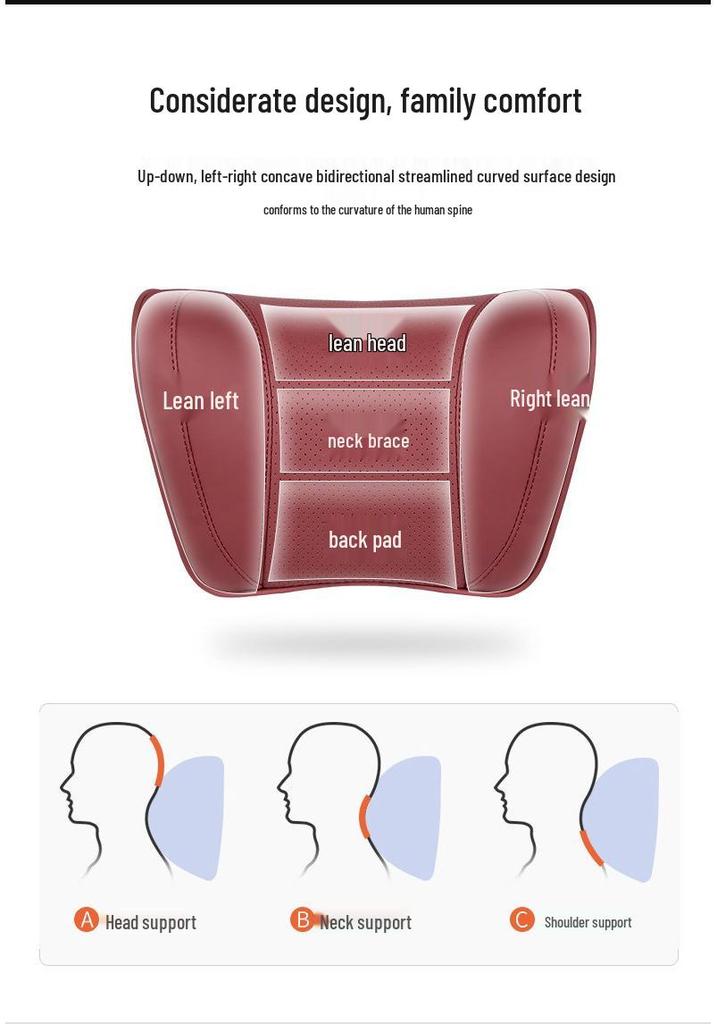 Zeekr 001 Headrest & Neck Pillow: Dedicated Car Seat Lumbar Support - Geek Car Accessory