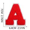 7Cm White Background Red Character Embroidery Cloth Sticker English Letters Towel Embroidery Patch Sticker Computer Embroidery Chapter Boy Heat Transf
