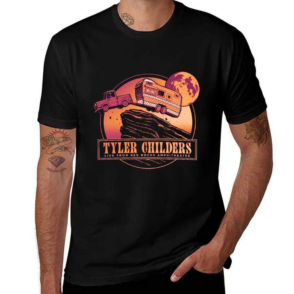 Tyler Childers Bus Moon Best Sellers V TShirt Fashion Casual Short Sleeve Top