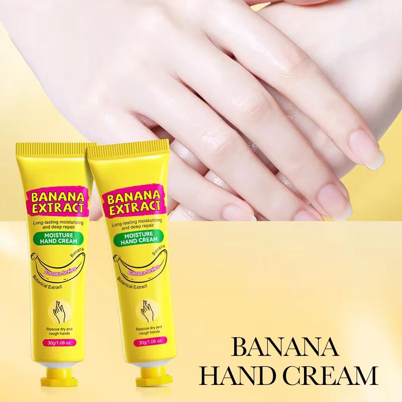 3/5pcs Banana Hand Cream Anti-Drying Crack Moisturizing Brightening Repairing Hand Creams For Hands Skin Care