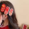Hair Clip Chinese Yuanbao Horse Hairpin Hanfu New Year Red Hairpin  Horse New Year Gift