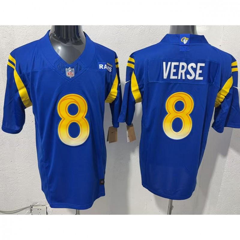 Los Angeles Rams Jared Verse NFL Jersey Mens Football Uniform Stitched Embroidered Team Apparel