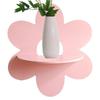 Flower Floating Shelf Boho Style Wooden Small Floating Shelves Creative And Functional Wall Decoration For Living Room& Bedroom