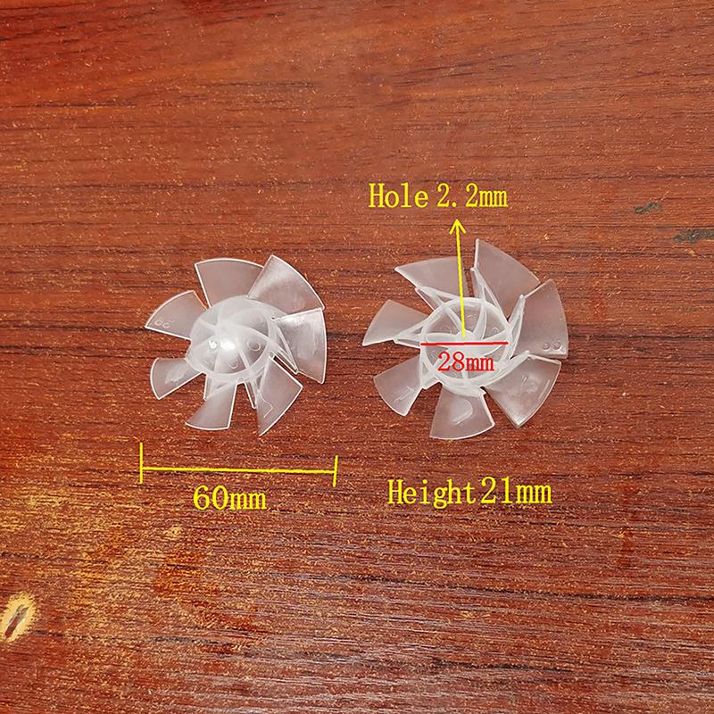 Plastic Fan Blade, 7 Blades, Diameter 35mm/42mm/50mm/65mm, Suitable for Hair Dryer