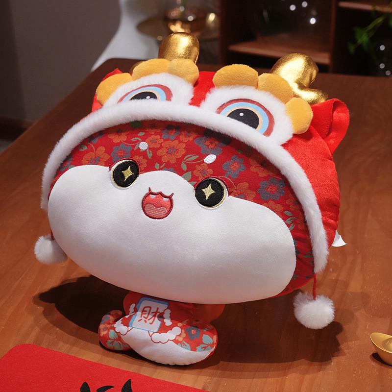 Schlangenplüschkissen mit gesticktem Cartoon-Design für Büronap und Autositzstütze