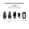 Mercedes-Benz Key Cover for E300L, E350EL, GLE450, and B200 - Transparent, Large G Buckle