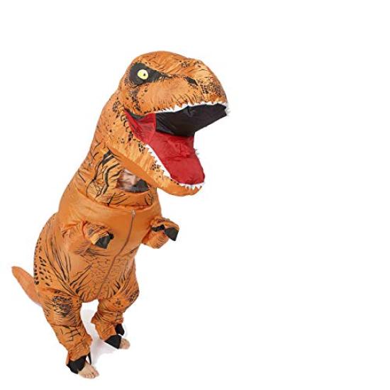 Dinosaur Cosplay Tyrannosaurus Rex Adult Performance Inflatable Fun Toy [fun costumes] Costume, Costume, Prop, Costume, (Kids, Green)