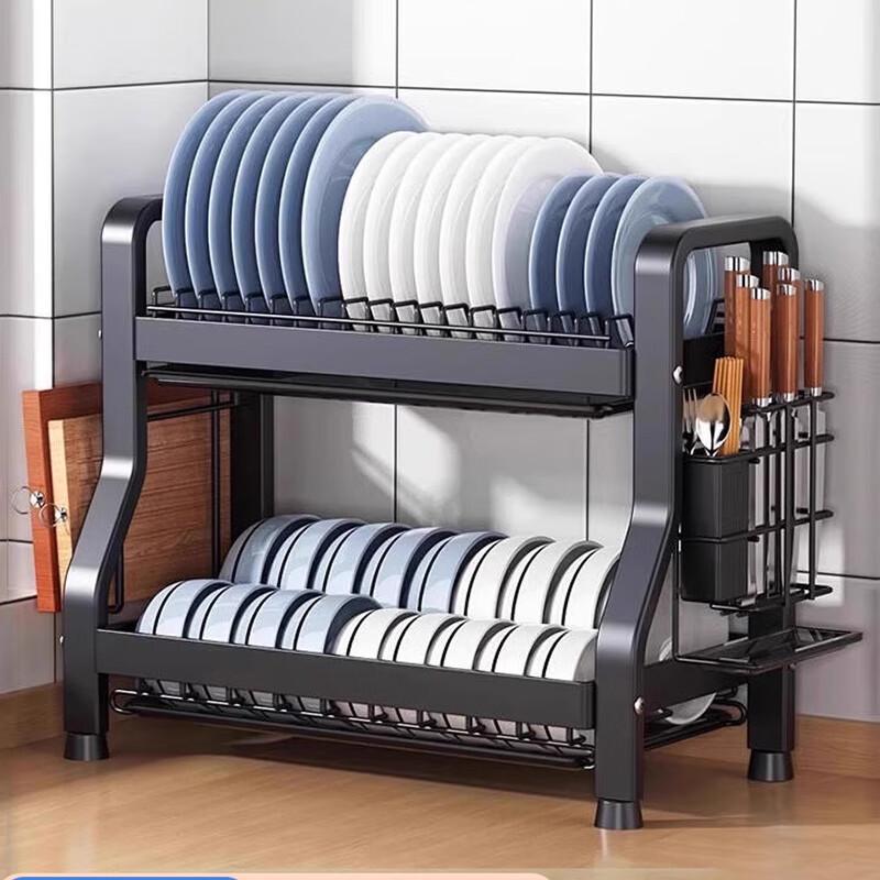 Yunshuang 3-Tier Carbon Steel Kitchen Dish Drying Rack