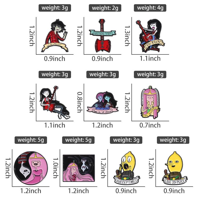 Мультфільми Анімація ТБ Колекція Емальовані Значки Милі Аніме Фігурки Значок на Лацкан Прикраса Подарунок для Дітей Фанатів Презент