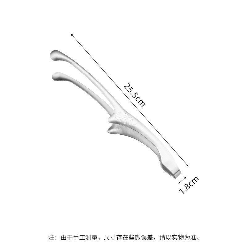 430 Stainless Steel, Korean Style Barbecue Clip, Stainless Steel Food Clip, Round Head Barbecue Clip, Pointed Meat Clip, Self-service Food Clip