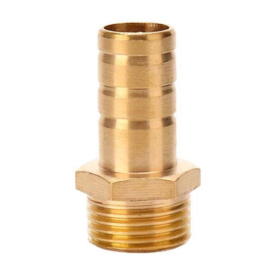 Brass Hose Barb Fittings Adapter Connector High Strength Rustproof Corrosion Resistant Hose Barb Male Fittings Accessories
