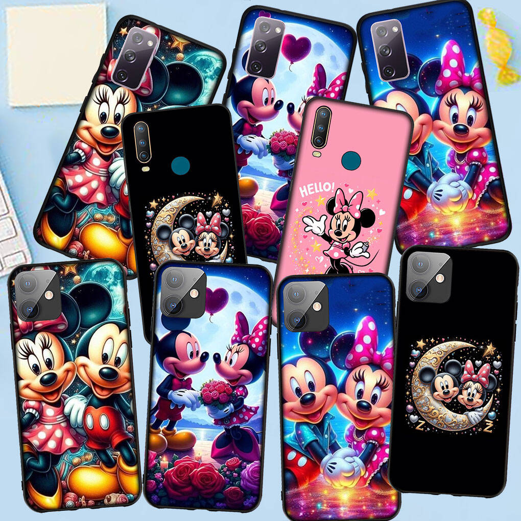 Phone Case for iPhone 17 16 15 Xiaomi Poco F8 F7 X7 X6 M8 C85 C75 C71 Redmi Note 14 13 12 11 Pro Max A4 14C 13C 15C New Mickey Mouse Cute Minnie Cover