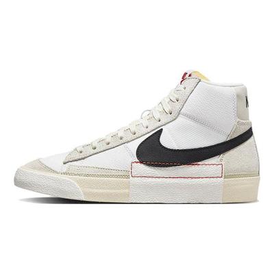 Blazer Mid 77 Pro Club Remastered - Açık Kemik Siyah Erkek Spor Ayakkabı Beyaz Summit-Beyaz DQ7673-100