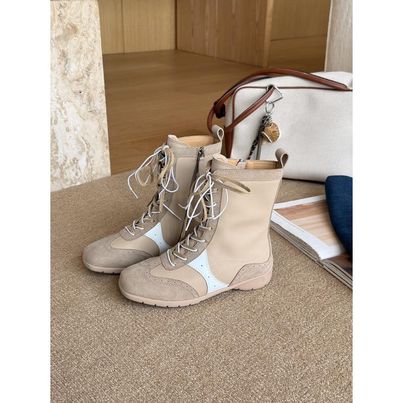 Fashion Winter Women Biker Boots Fashion Belt Buckle Ladies Elegant Platform Flats Short Booties Casual Women's Knight Booties