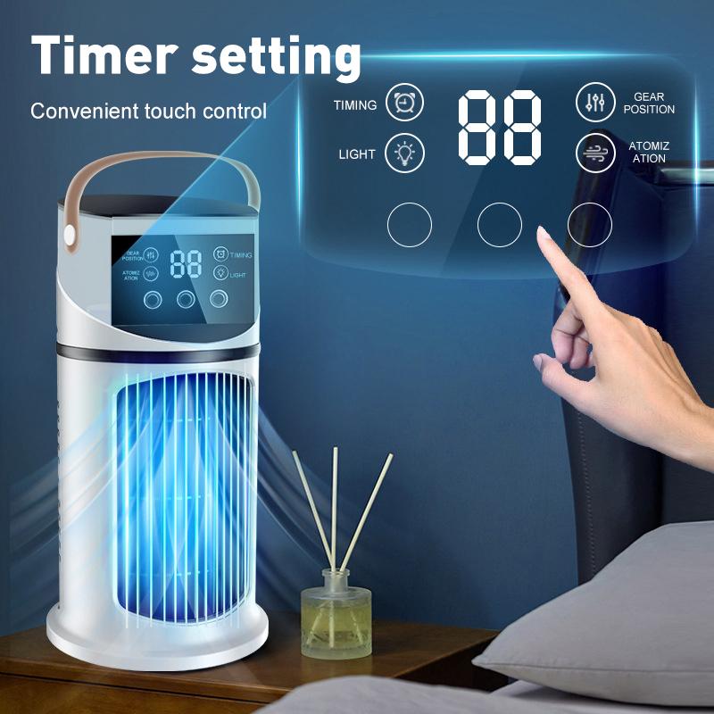 Portable spray Desktop Air Cooler USB Mini Air Conditioner Multifunctional Timed Air Cooling Fan Home Office Air Cooler