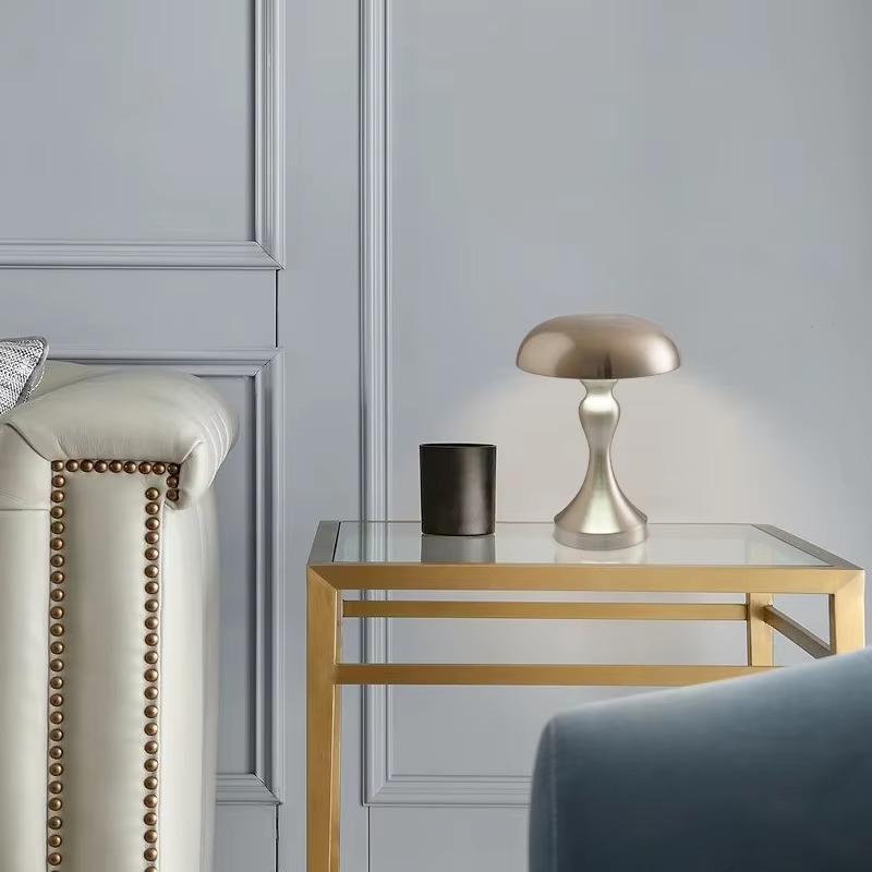 LED Table Lamps Touch Dimming USB Rechargeable for Bar Hotel Restaurant Bedside Decor Bedroom Nightlights Mushroom Lampara Gift