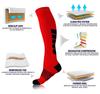 1 Double Compression Socks Running Varicose Veins Nursing Bicycle Diabetes Natural Hiking Gifts Men's Knee Socks Basketball Football Travel