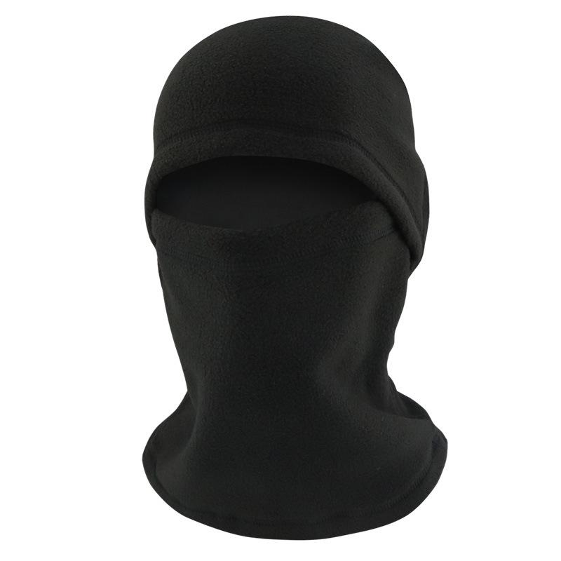 Zimowa ciepła bluza polarowa z kapturem: Aksamitne nauszniki, wiatroodporna maska rowerowa