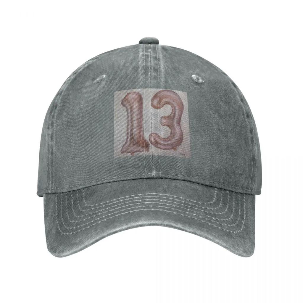 Lucky Number Thirteen Baseball Cap Beach Bag Gentleman Hat Fashion Beach Men Golf Wear Women'S