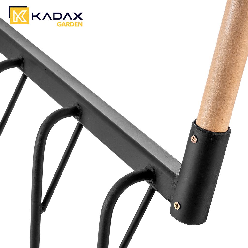 KADAX Handvertikutierer für Rasen Vertikutierer Gras Metall mit Stiel Garten