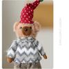 Cute Bear Doll Ornaments Plush Christmas Gift Doll Decorations  Xmas Party