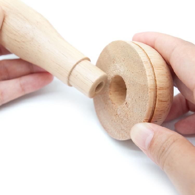 Mushroom Patchwork Utensile Wooden Darning Tool Weaving Crafts for DIY Sewing