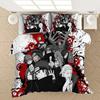 Anime Naruto Bedding Set Double Duvet Cover Comforter Akatsuki Itachi Sasuke Kakashi Sheet Bedspread Birthday Christmas Gift