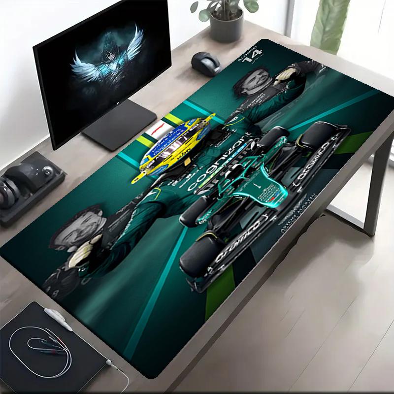 Fernando Alonso Thema Mauspads, Rutschfeste Gummiunterseite, Multifunktionales Büro- & Heimdekor, Perfekt für die Personalisierung des Arbeitsplatzes.