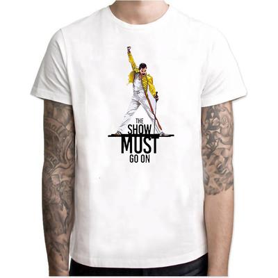 Freddie Mercury T-Shirt Ankunft Herren Mode Bedrucktes T-Shirt Kurzarm Lässig Musik