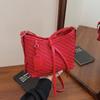 New Fashion Armpit Bag Simple Commuter Woven Handbag Large Capacity Shoulder Messenger Bag Tide