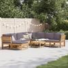 VidaXL Garden Lounge Set with Cushions 9 Pcs, Patio Sofas, Patio Furniture Set, Outdoor Furniture, Wood 3214321