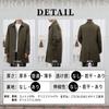 VICALLED Trench Solid Simple Design Men's Coat, Autumn/Spring/Winter/Spring, Medium/Long Length, Wrinkle-Resistant, Color,