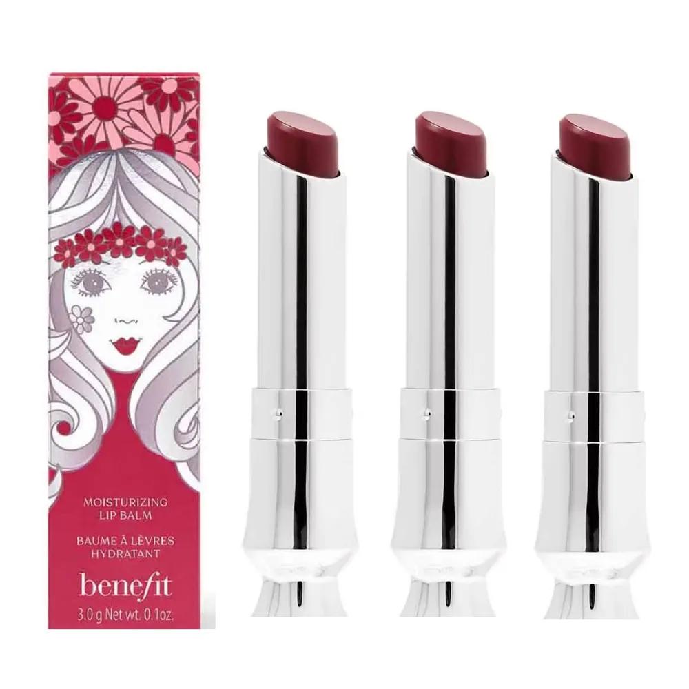 Benefit California Kissing Color Balm 200 Black Berry x 3 Lip Balms