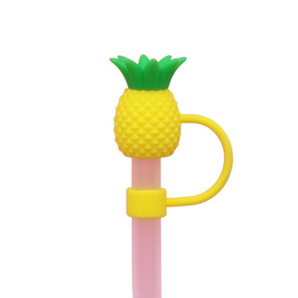Dust-proof Drinking Dust Cap Reusable Straw Tips Cover Creative Silicone Straw Plug  Bottle