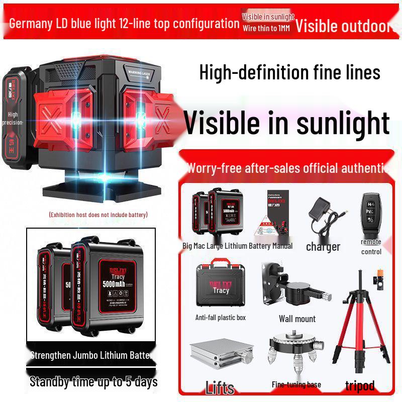 High Precision Green Laser Level: New Model Outdoor Wall and Floor Sticker