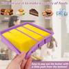 2Pcs Silicone Butter Mold with Lid 4-Cavity Butter Tray Non-Stick Butter Containers Holds 8 Tablespoons for Energy Bars Brownies