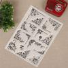 PVC Plastic Stamps for DIY Scrapbooking Photo Album Decorative Cards Making Stamp Sheets Flower Pattern 16x11x0.3cm
