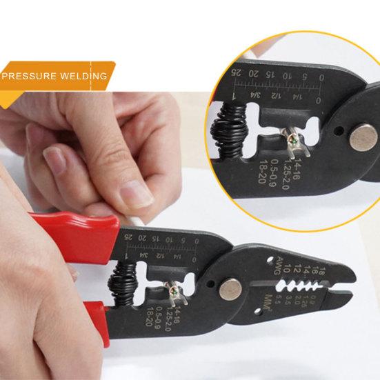 7 În 1 Multifuncțional Dezizolator Electric de Cabluri Clește de Sertizat Unealtă Manuală de Reparare
