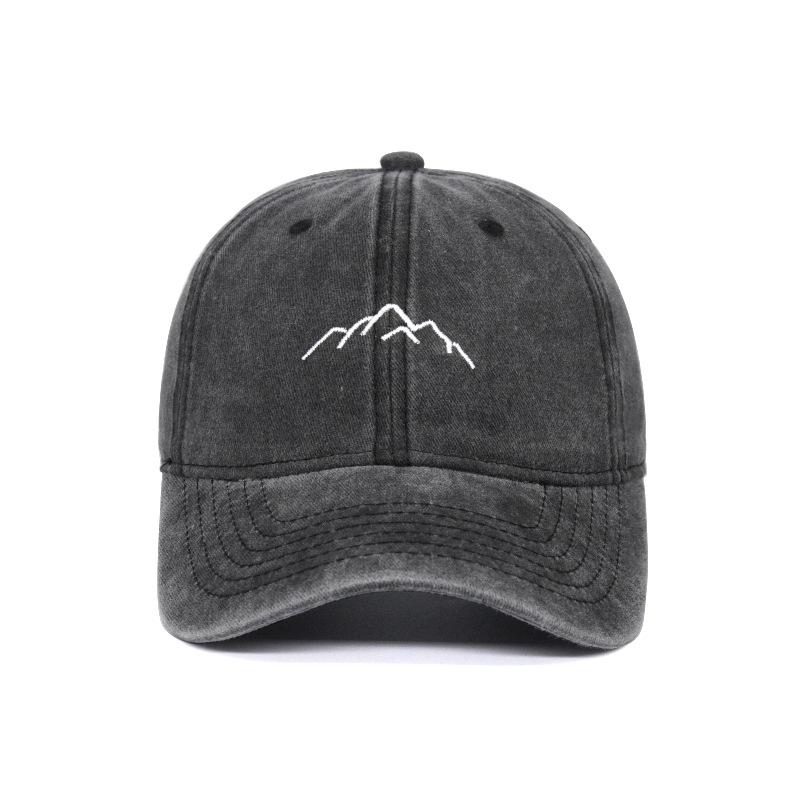Gewaschene Baumwolle Berg Bestickte Baseballkappen Damen Herren Sommer Sonnenschutz Schirmmütze Unisex Trucker Kappen Strand Sonnenhut Hip Hop