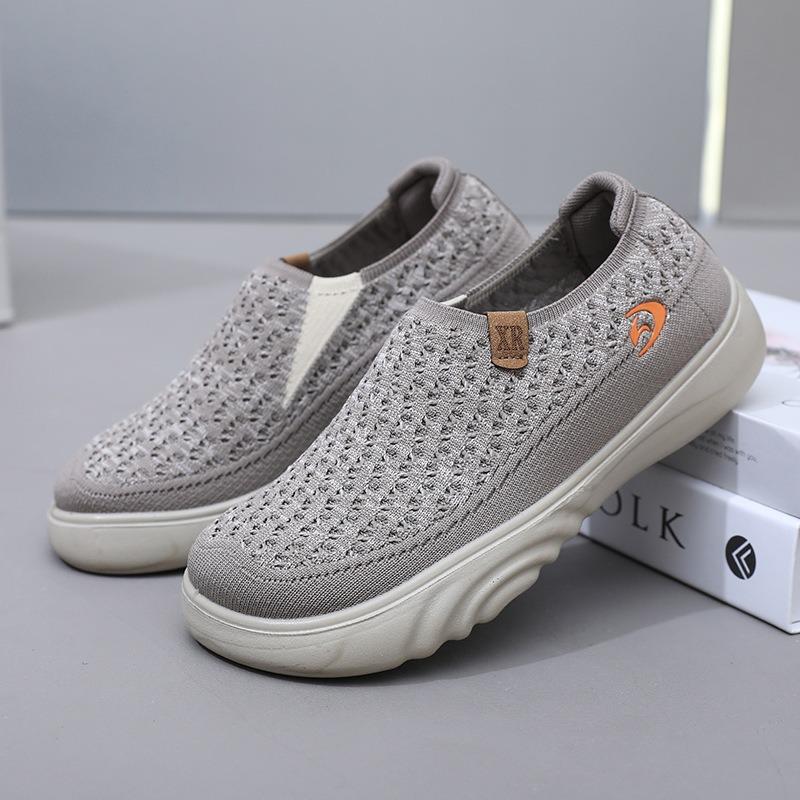 Women's Beijing Style Slip-On Cloth Shoes, Soft Sole Non-Slip Comfort Flats with Cushioned Insole, Breathable Casual Walking Shoes for Women
