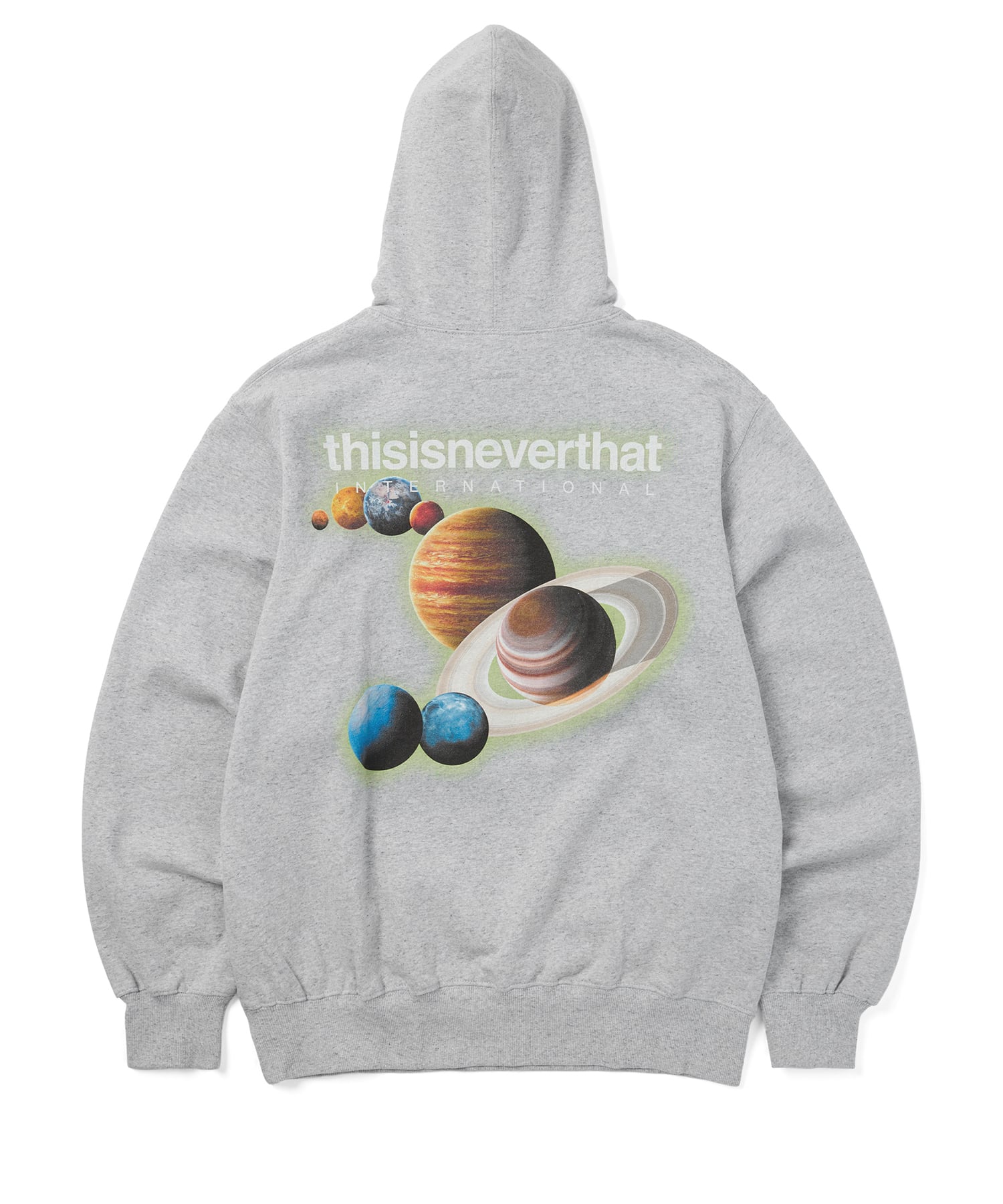 This Is Never That Solar System Hoodie Heather Gray M