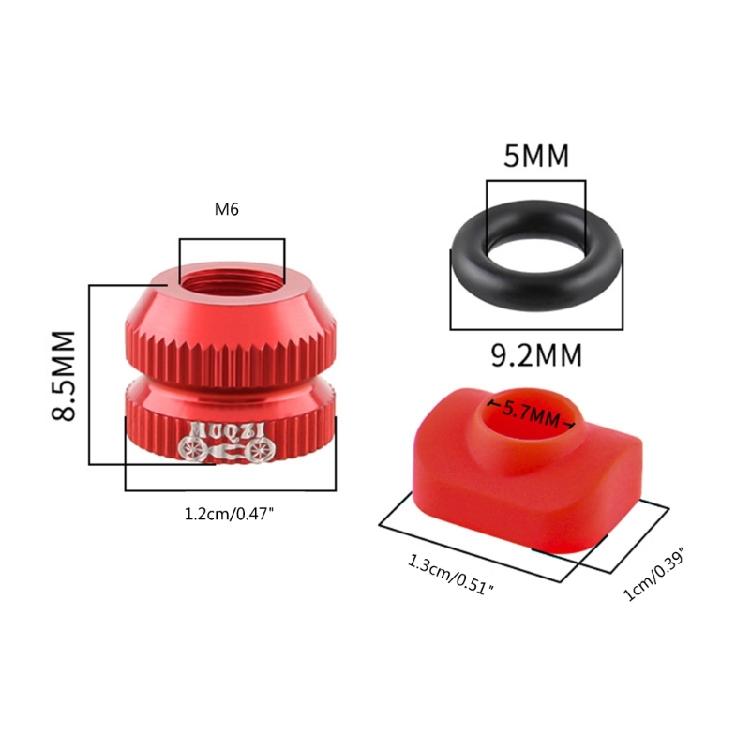 2Pcs Bicyles Inner Tube Valves Nut Replacements for most Mountain Bicyles