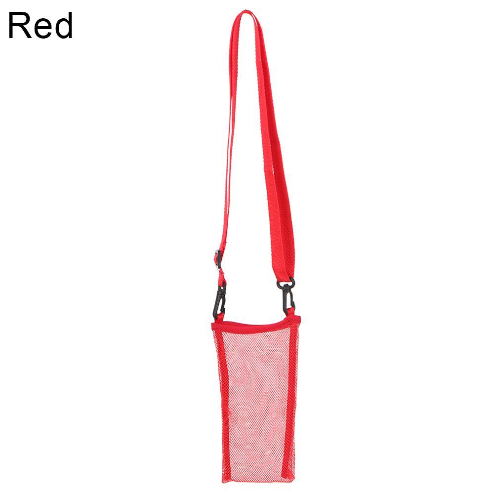 With Strap Portable Visible Bag Mug Holder Sport Water Bottle Cover Water Bottle Bag Beverage Bag Mesh Cup Pouch
