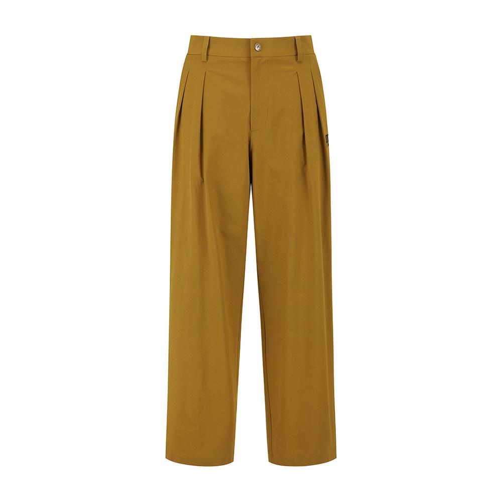 MALBON GOLF Double-Pleated Semi-Wide Pants Tan (Man)