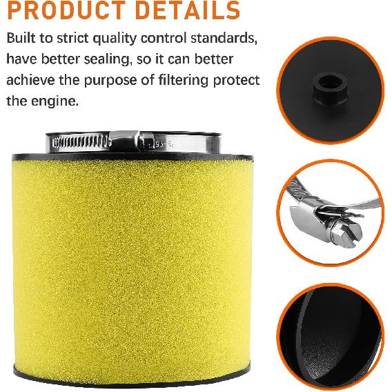 Air Filter For Honda Foreman 450 400 Fourtrax 300 TRX450ES TRX300 TRX300FW TRX400FW TRX450S TRX450FE TRX450FM 17254-HC5-900 1992 1993 1994 1995 1996
